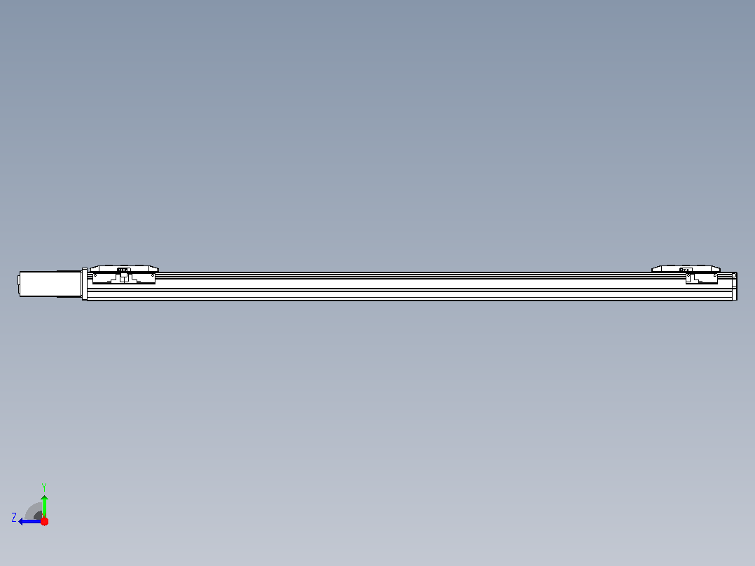 皮带直线轴双滑块型TPA-GCBS-50-P42-L400-QR-M10-N3右视图