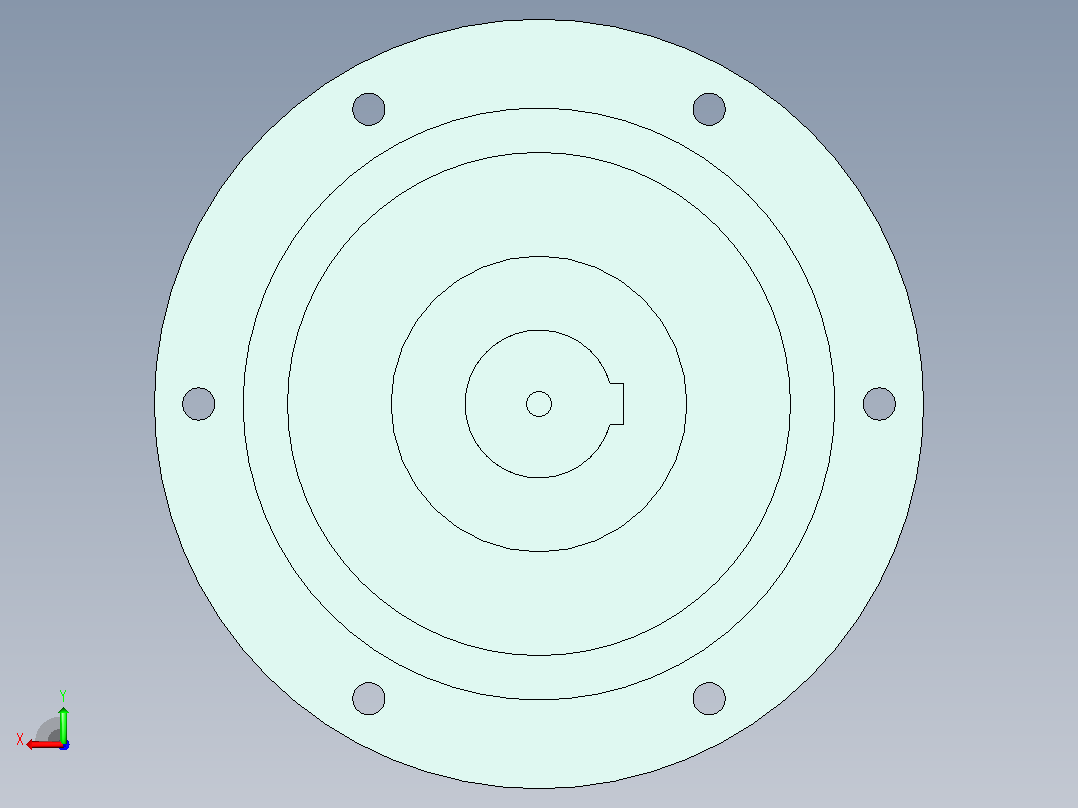 摆线针轮减速器JSJ_XLE-A_8135A系列后视图