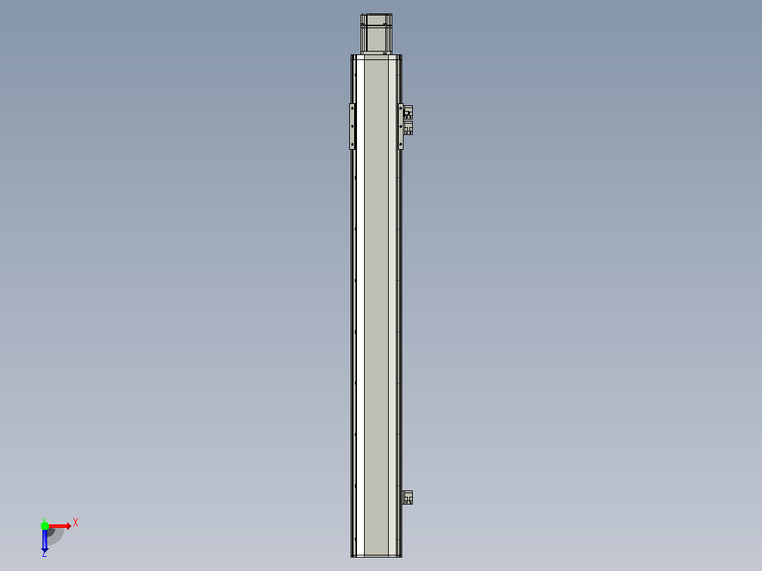 MT100BS半封闭丝杆滑台[MT100BS.L#.750.BC.P20.C3]俯视图