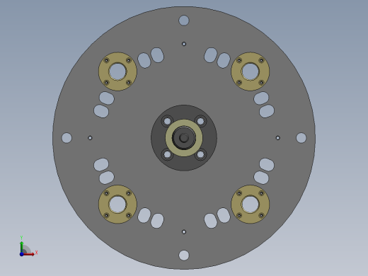 定子铁心组件焊接夹具前视缩略图