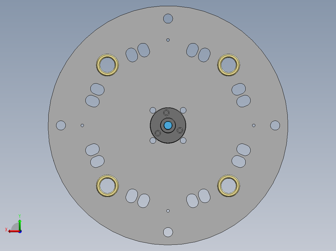 定子铁心组件焊接夹具后视图