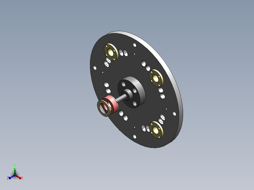 定子铁心组件焊接夹具正等轴测图