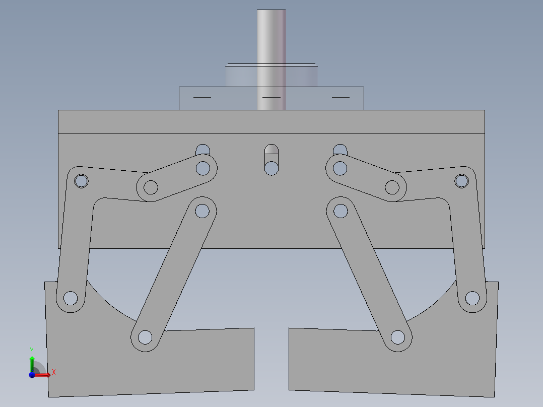 工件夹持机构 sw2020可编辑前视图