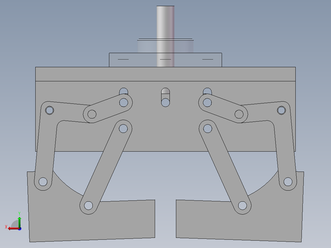 工件夹持机构 sw2020可编辑后视图