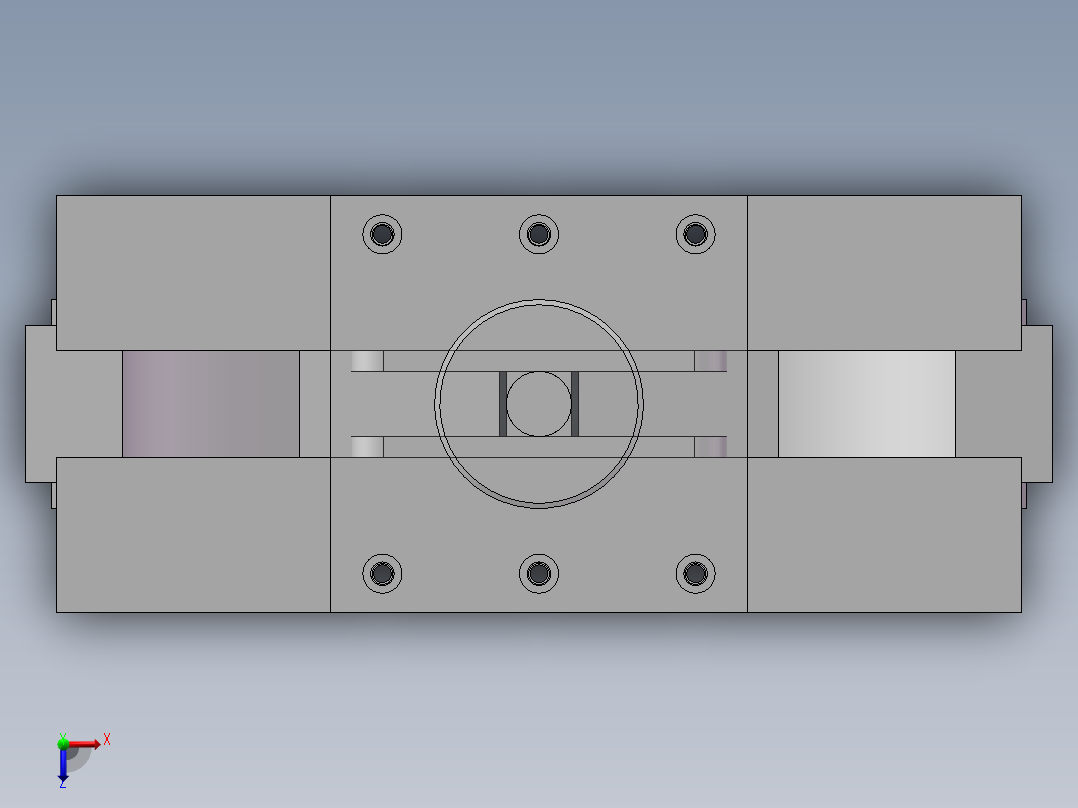 工件夹持机构 sw2020可编辑俯视图