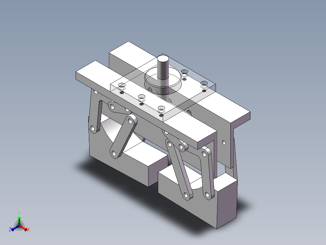 工件夹持机构 sw2020可编辑正等轴测图