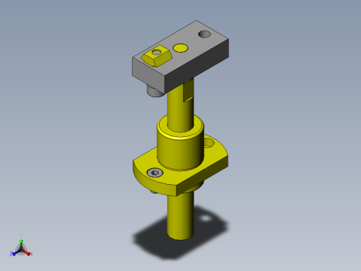 圆棒依次进给机构正等轴测缩略图
