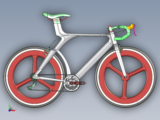 自行车课程设计前视缩略图