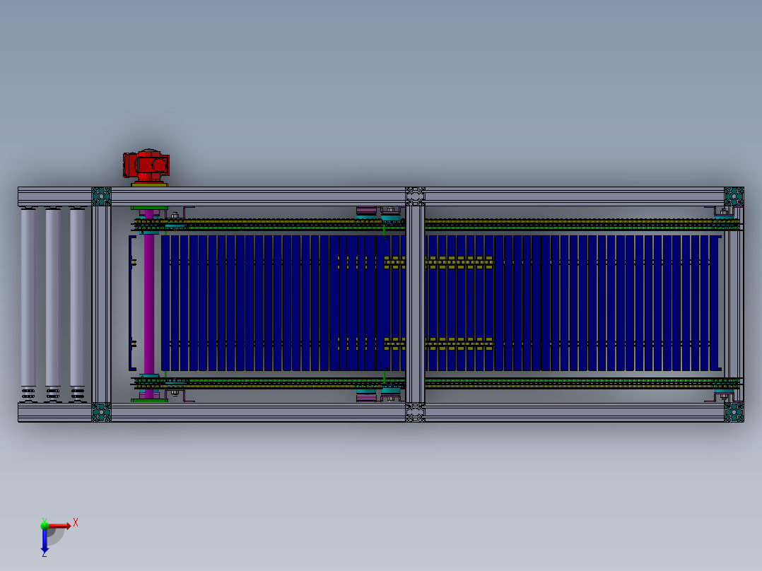 Z型提升机往复式提升机垂直提升机sw12可编辑俯视图