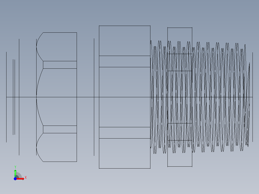 电缆密封圈线夹前视图