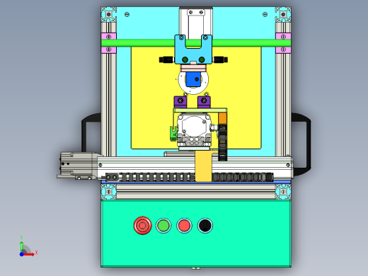 Vision Check Stastion视觉检测设备3D数模图纸 STP格式前视缩略图