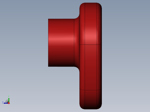 SolidWorks 凸轮机模型右视缩略图