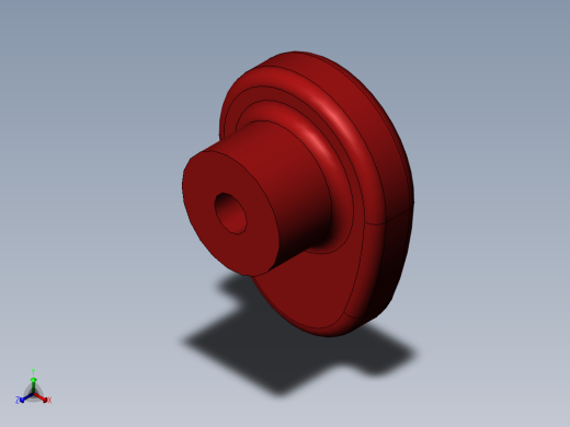 SolidWorks 凸轮机模型正等轴测缩略图
