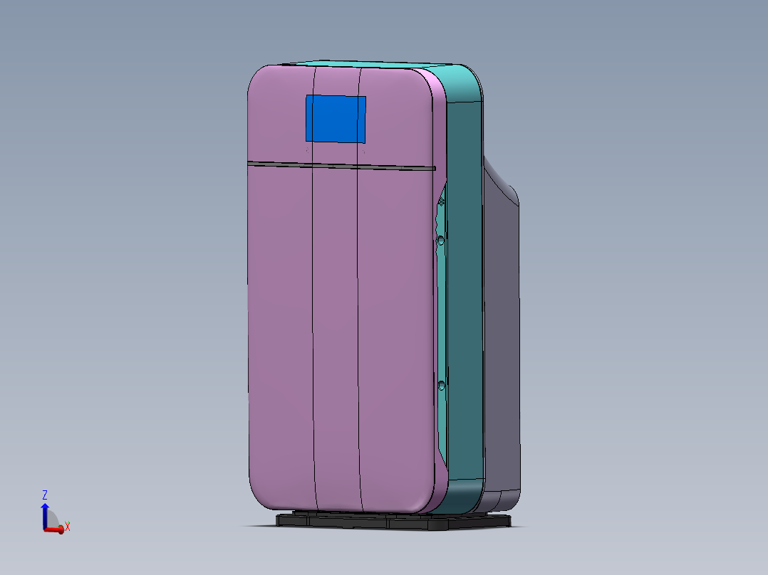 颗粒灰尘过滤器3d图纸 防尘空气净化SW图纸 过滤器滤网设计3d模型