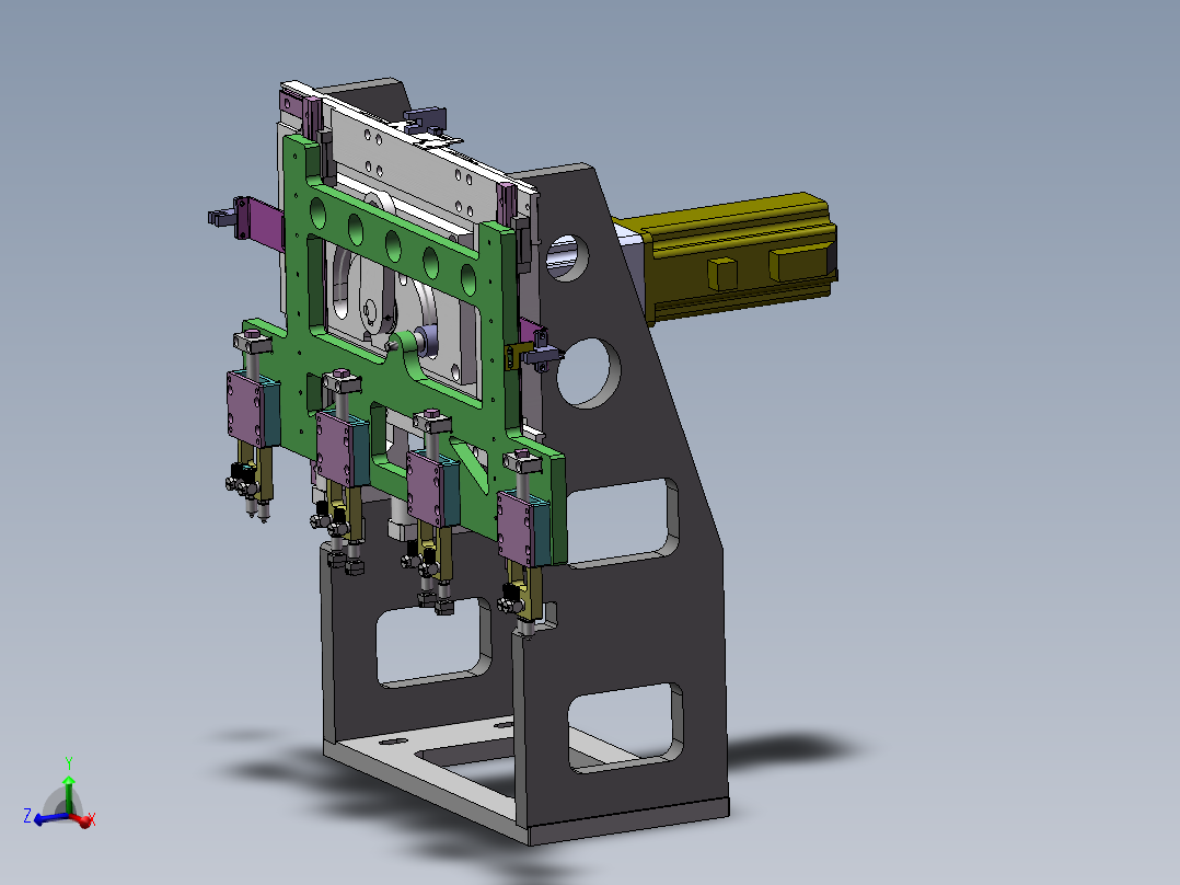 凸轮移载机构 3D图 非标自动化机械素材设计3D格式
