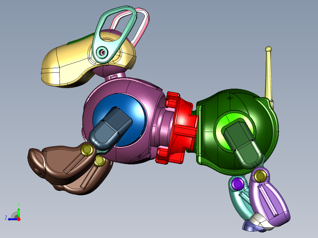 遥控机器儿童玩具狗右视图