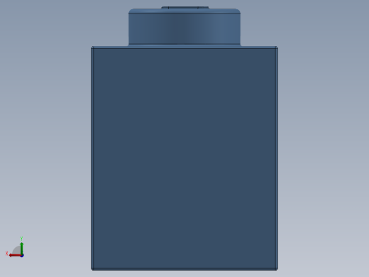 乐高套装 4421基本积木-4179830 - 3005 Medium Blue Brick 1 x 1.SLDPRT后视缩略图