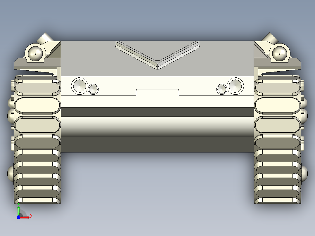 游戏用坦克底盘前视图