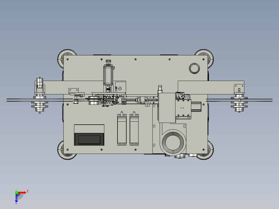 凸轮高速自动编带机俯视图