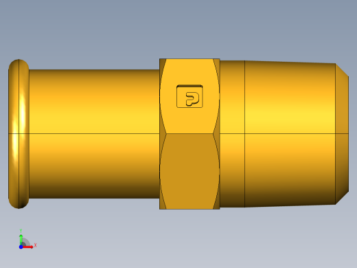 倒齿式工业管接头Beaded Hose Barb to male pipe 68HB-12-8前视缩略图