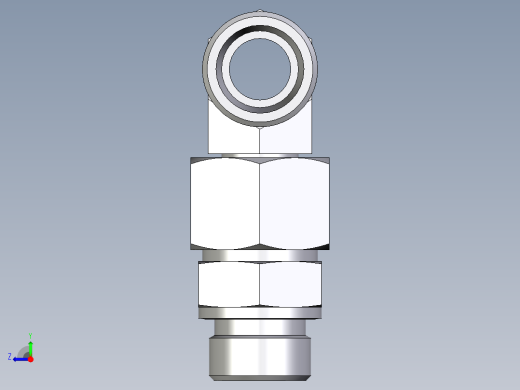 卡套式工业通用硬管接头EO_Assembled_adjustable_standpipe_branch_tee_EVT20SROMD71右视缩略图