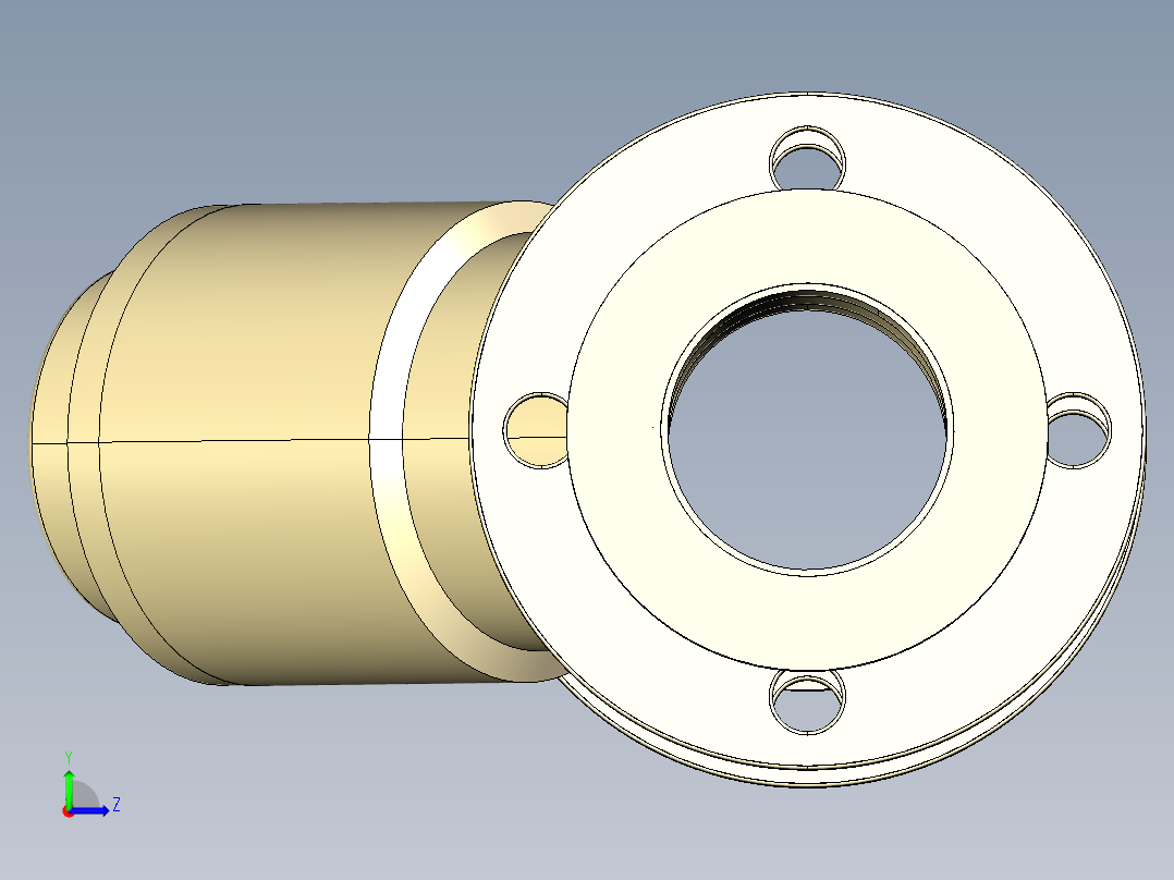 2VROAM 固定法兰止回阀，钻ANSI B16.5 cl.150 FF左视图