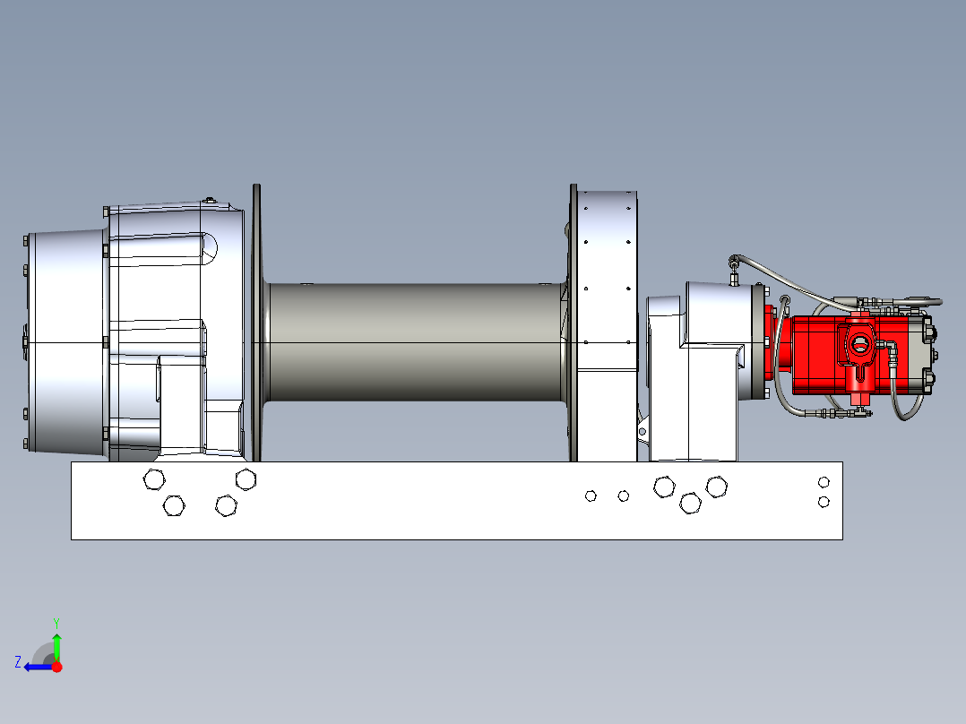 绞车 卷扬机 (21)右视图