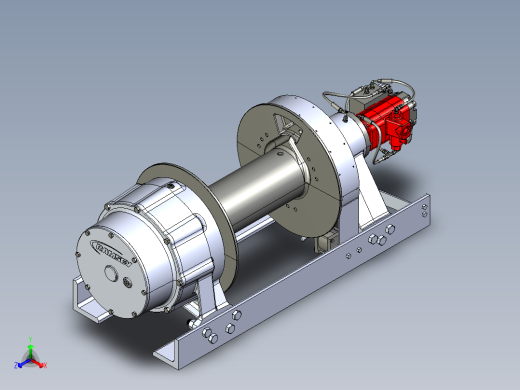 绞车 卷扬机 (21)正等轴测缩略图