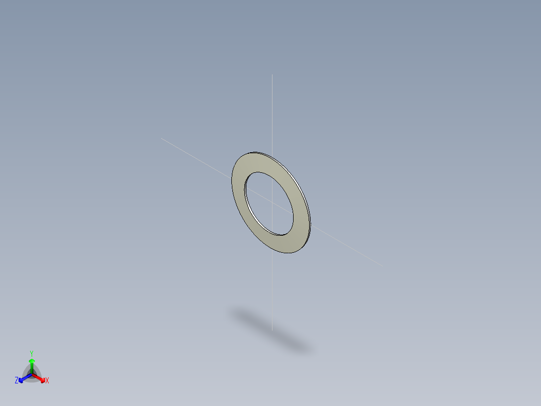 盤型彈簧(軸承用)DS-3D多系列多零件图纸模型主视图
