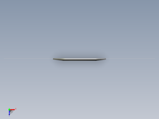 盤型彈簧(軸承用)DS-3D多系列多零件图纸模型俯视缩略图