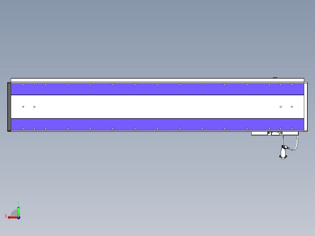 威洛博VL系列直线电机模组-VL22H3-S1050后视图