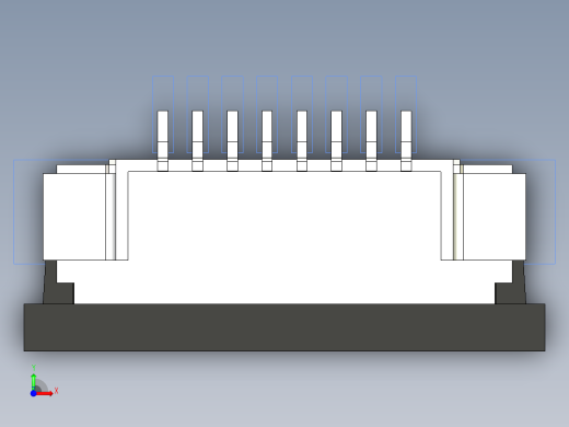 连接器 SM-FFC3B05-08-T前视缩略图