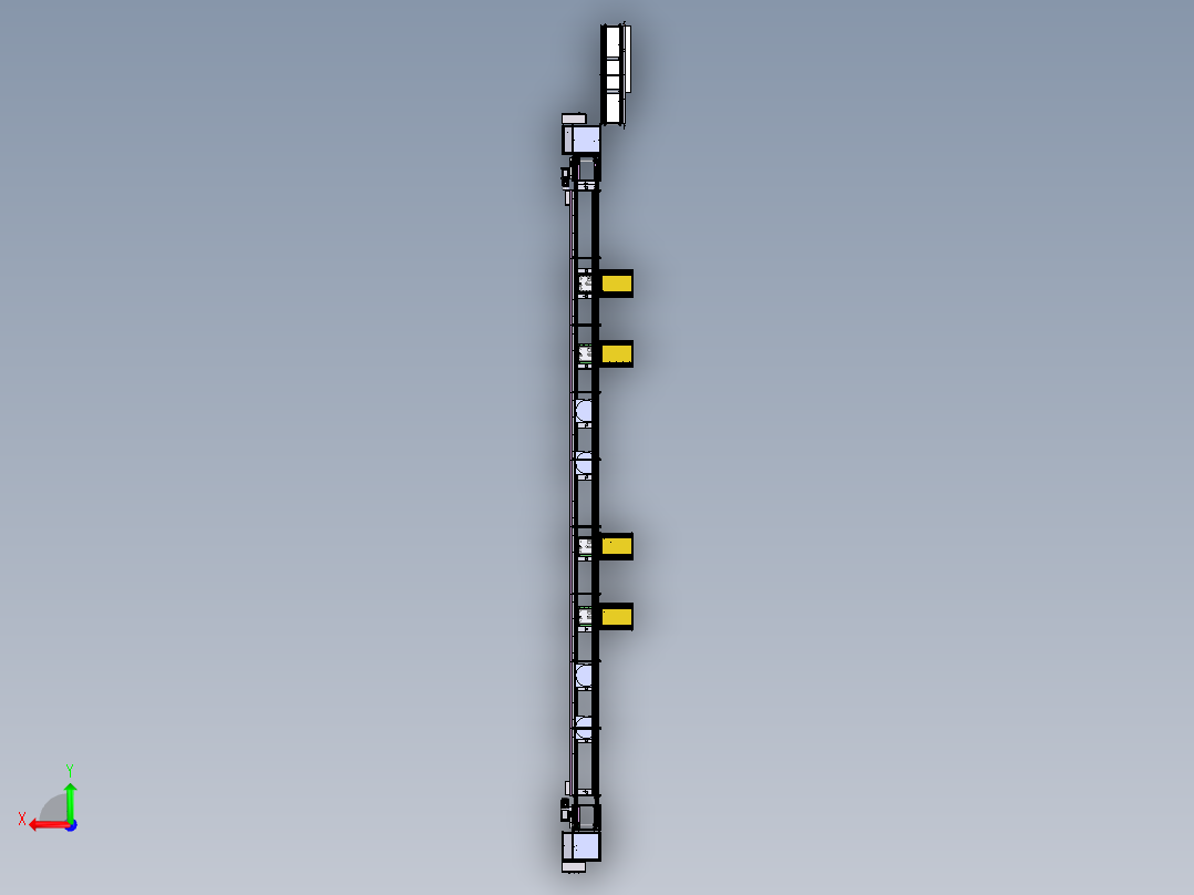 车位锁倍速链组装流水线后视图