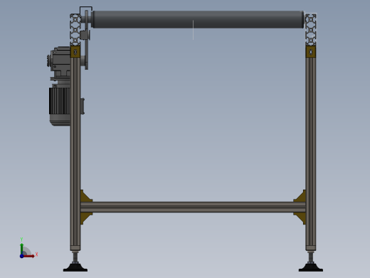 链式自动流水线机构前视缩略图