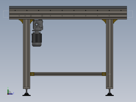 链式自动流水线机构左视缩略图
