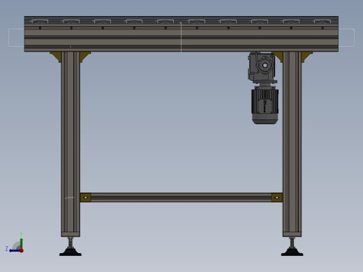 链式自动流水线机构右视缩略图