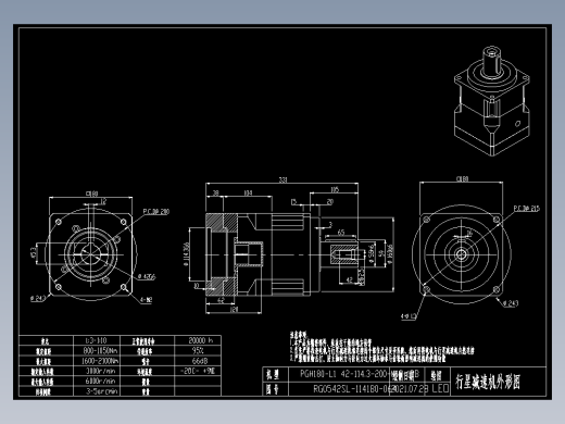 斜齿PGH180-L1 42-114.3-200-M12-12B.DXF