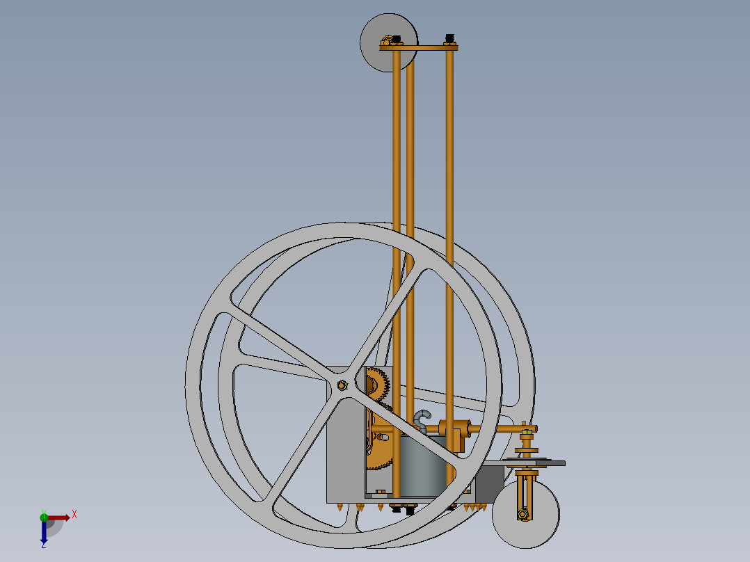 1.4.6 S形无碳小车俯视图