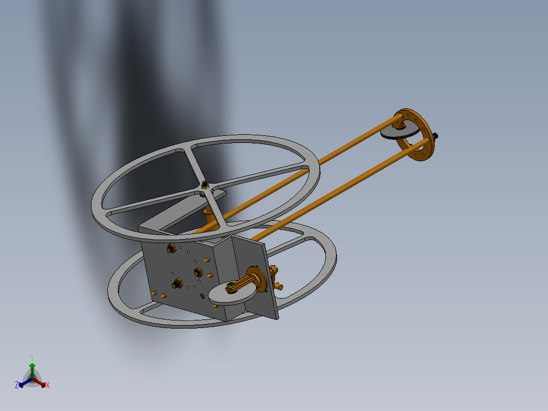 1.4.6 S形无碳小车正等轴测图