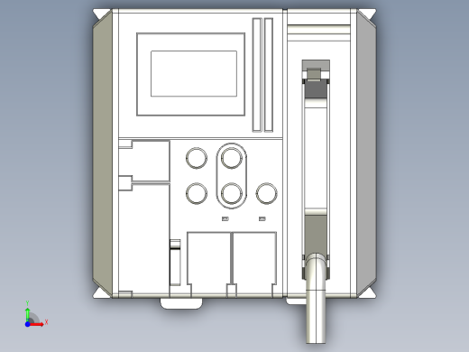 基恩士KV-3000_1000_kc图纸模型前视缩略图
