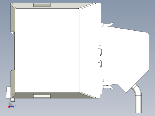 基恩士KV-3000_1000_kc图纸模型左视缩略图