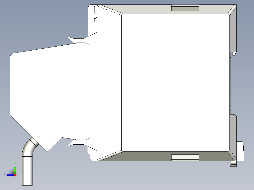 基恩士KV-3000_1000_kc图纸模型右视图