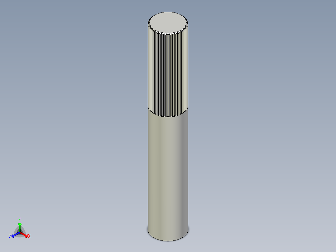 側向式定位柱組立棒2215-3D多系列多零件图纸模型主视图