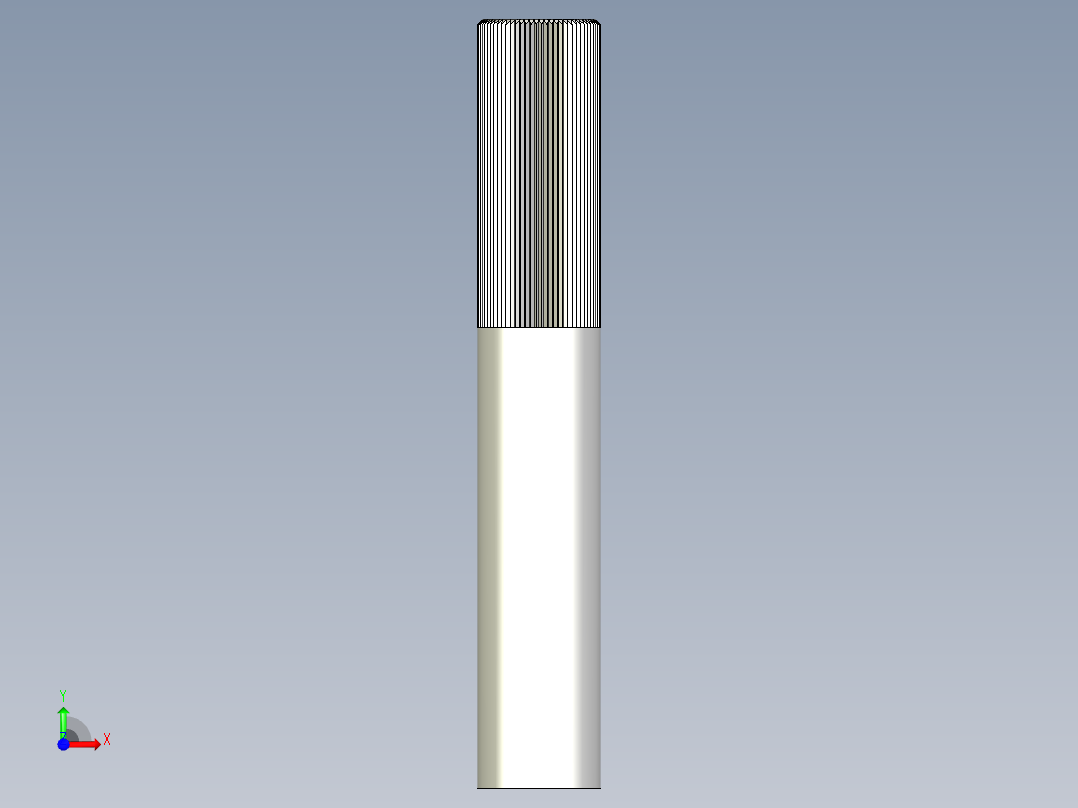 側向式定位柱組立棒2215-3D多系列多零件图纸模型前视图
