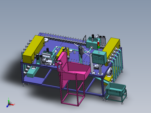 H587 链条循环式钢管喷涂机
