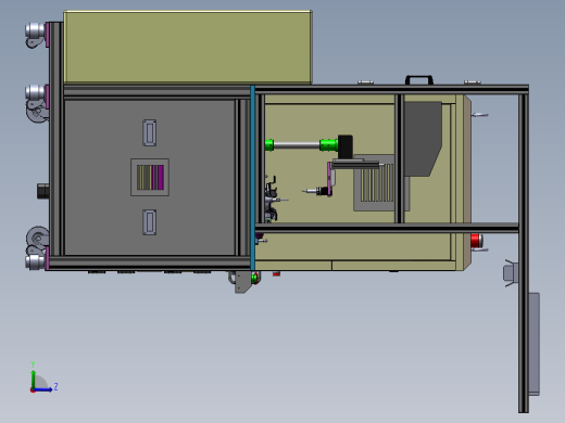 汽车雨刮器电机综合性能测试机左视缩略图