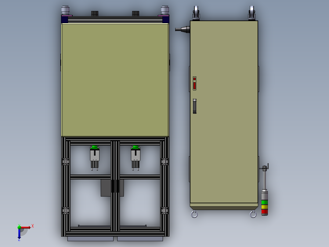 汽车雨刮器电机综合性能测试机俯视图