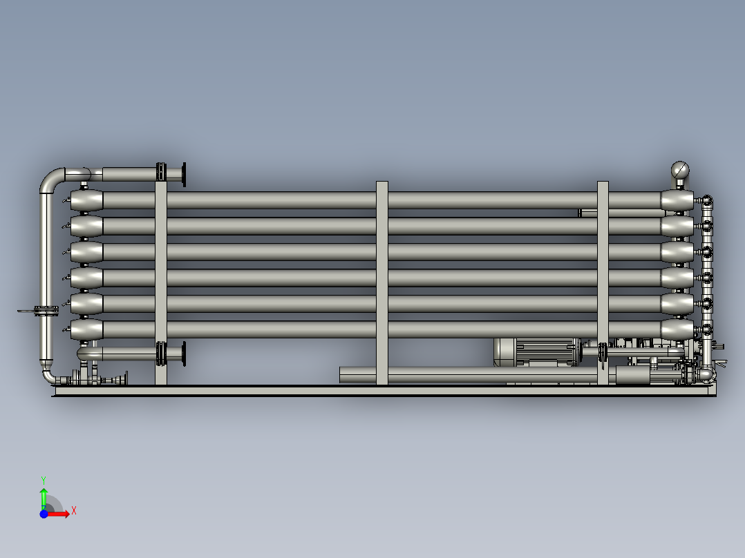 RO 8000 m3天 2 阶段水处理前视图