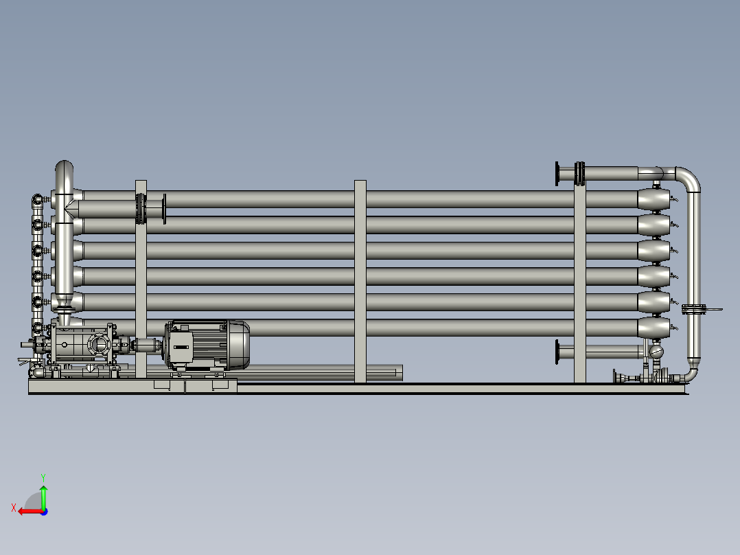 RO 8000 m3天 2 阶段水处理后视图
