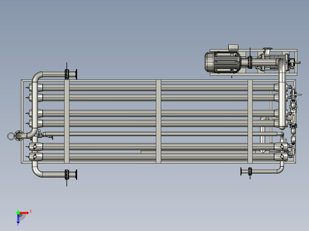RO 8000 m3天 2 阶段水处理俯视图